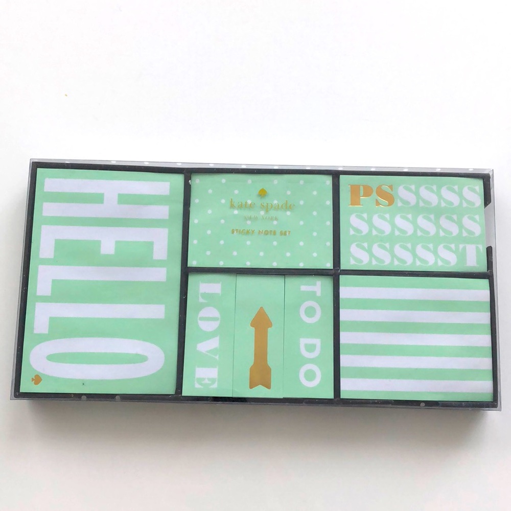 Kate Spade This Just In Sticky Note Box Set
